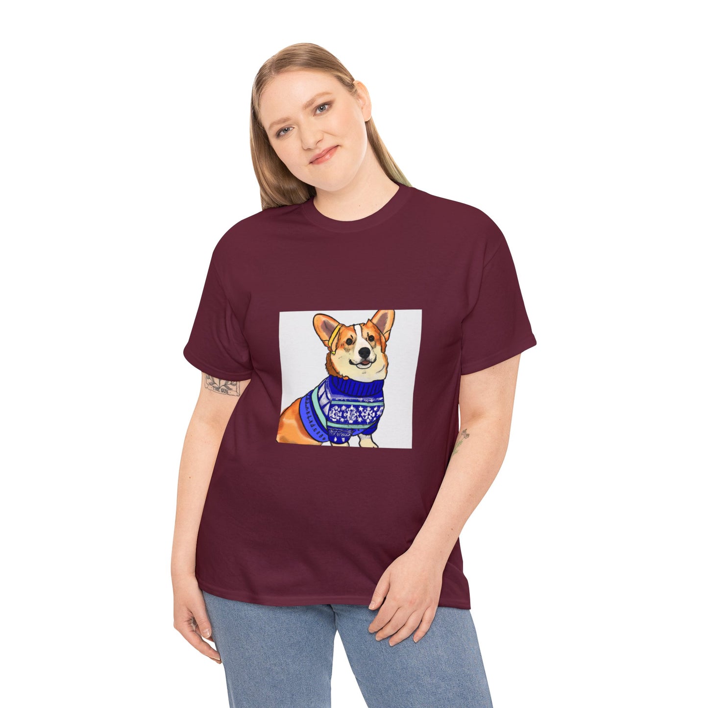 Corgi Holiday Sweater Tshirt