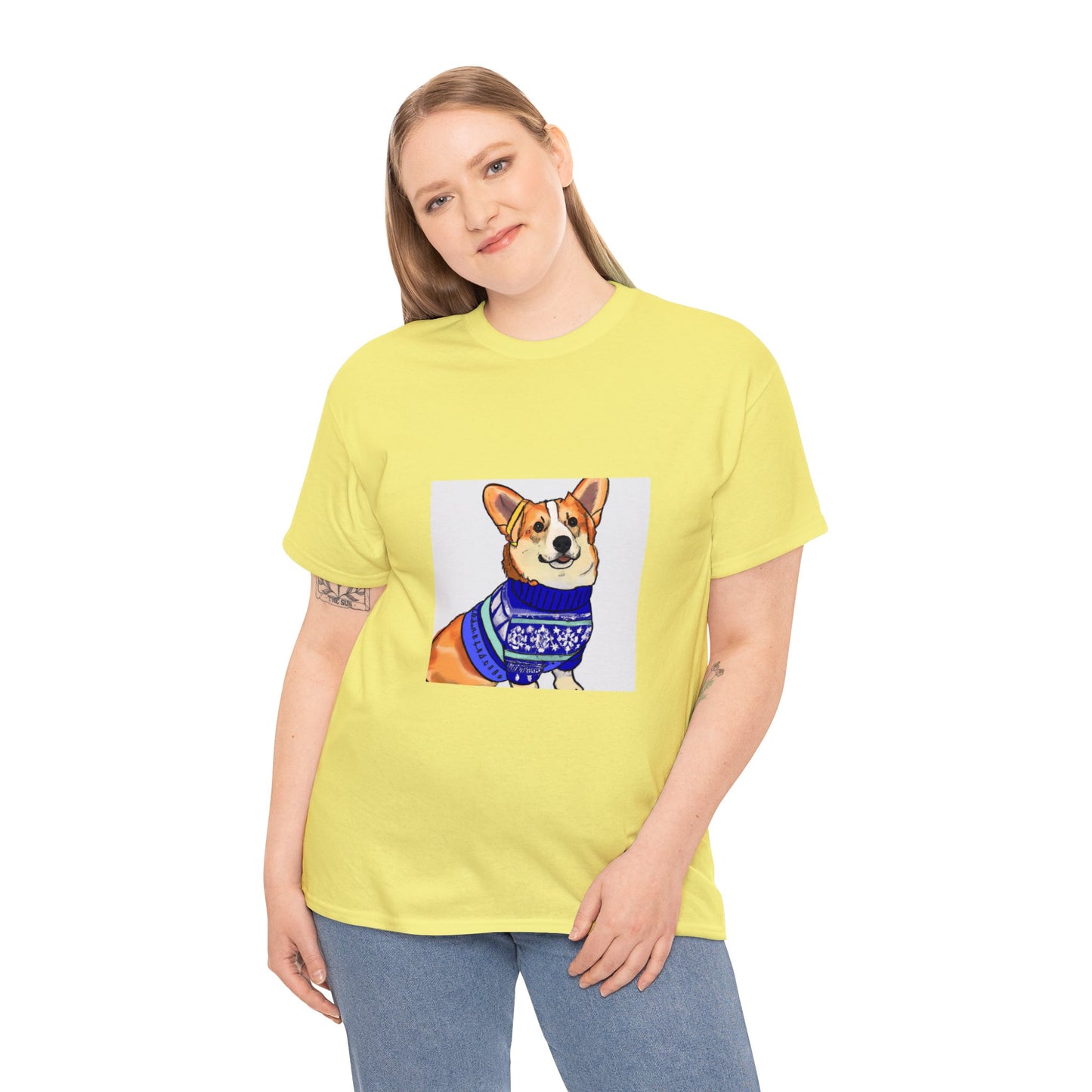 Corgi Holiday Sweater Tshirt