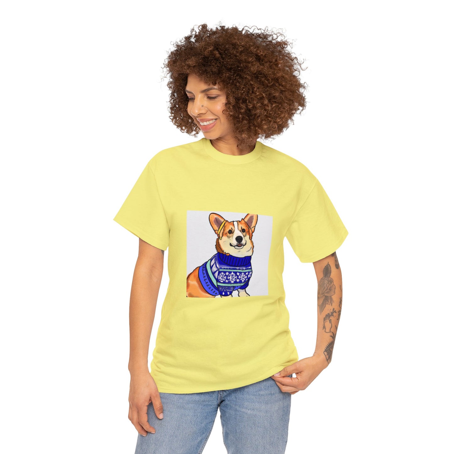 Corgi Holiday Sweater Tshirt