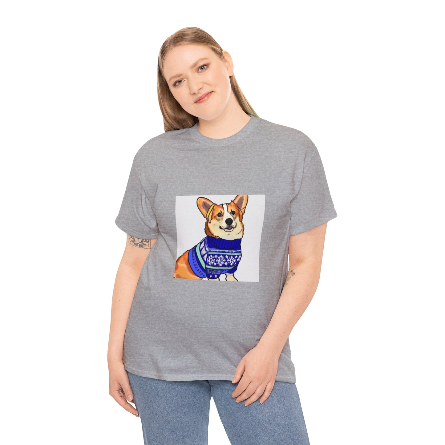 Corgi Holiday Sweater Tshirt