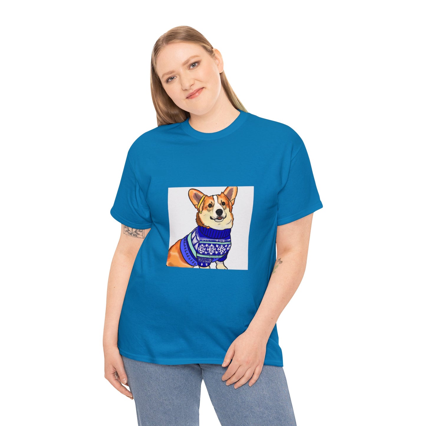 Corgi Holiday Sweater Tshirt