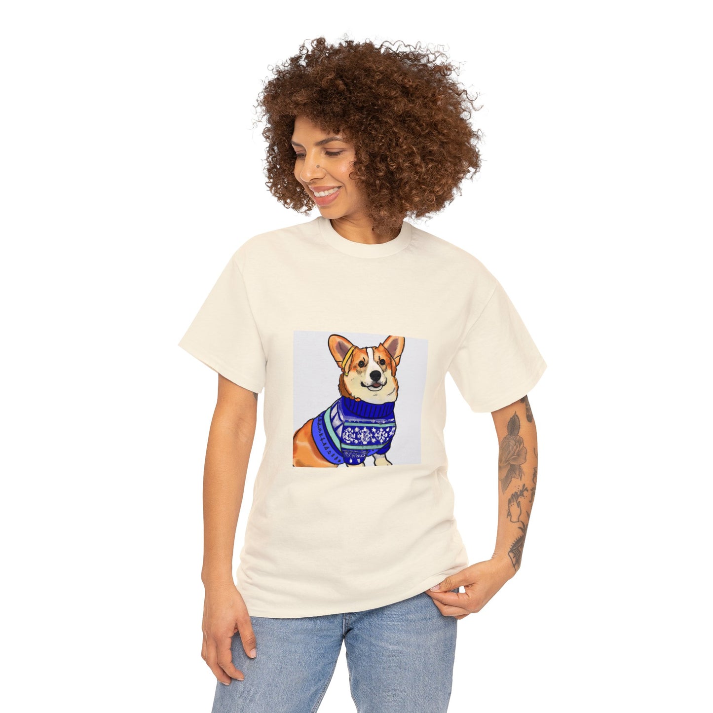 Corgi Holiday Sweater Tshirt