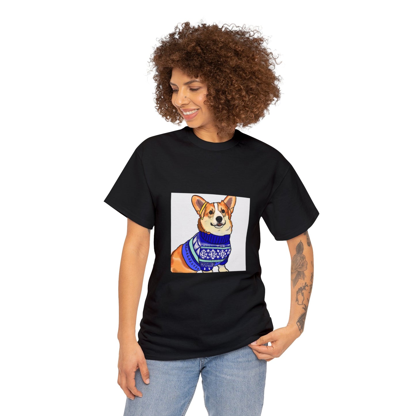 Corgi Holiday Sweater Tshirt