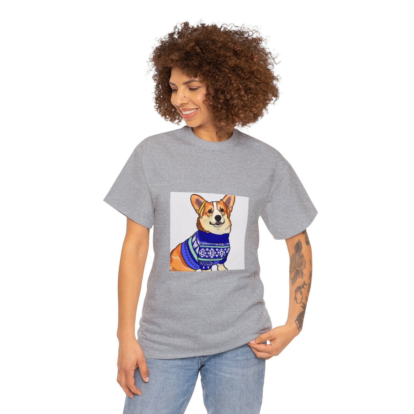 Corgi Holiday Sweater Tshirt