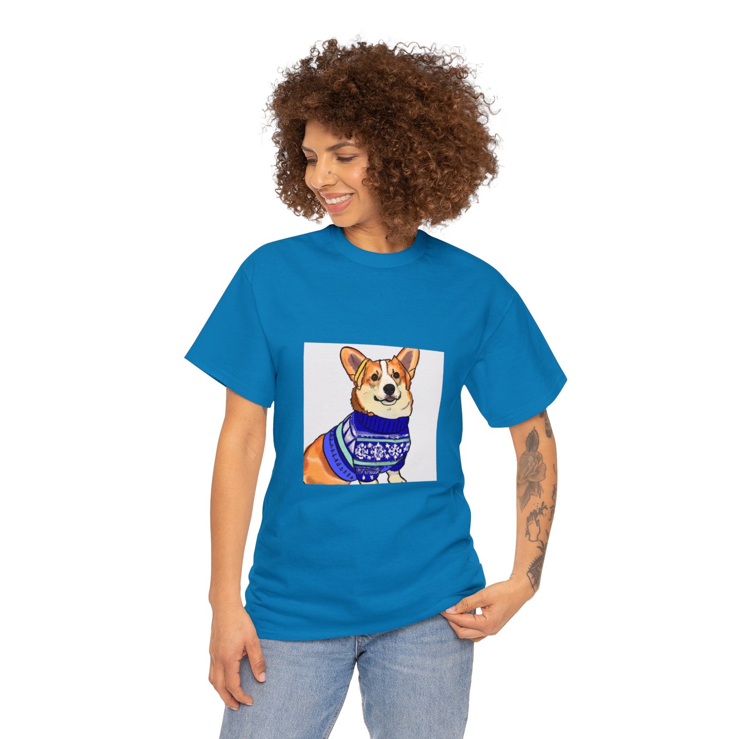 Corgi Holiday Sweater Tshirt