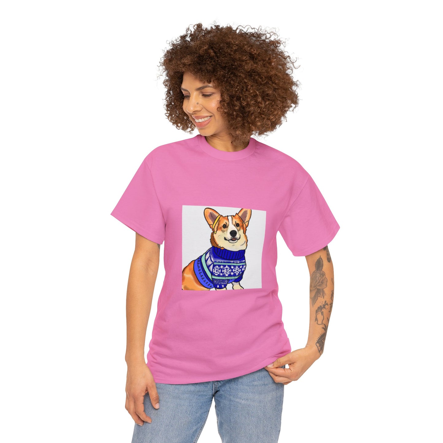 Corgi Holiday Sweater Tshirt