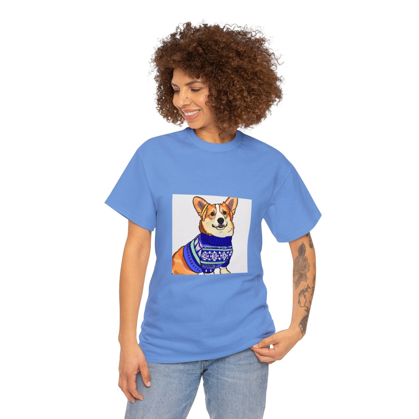 Corgi Holiday Sweater Tshirt