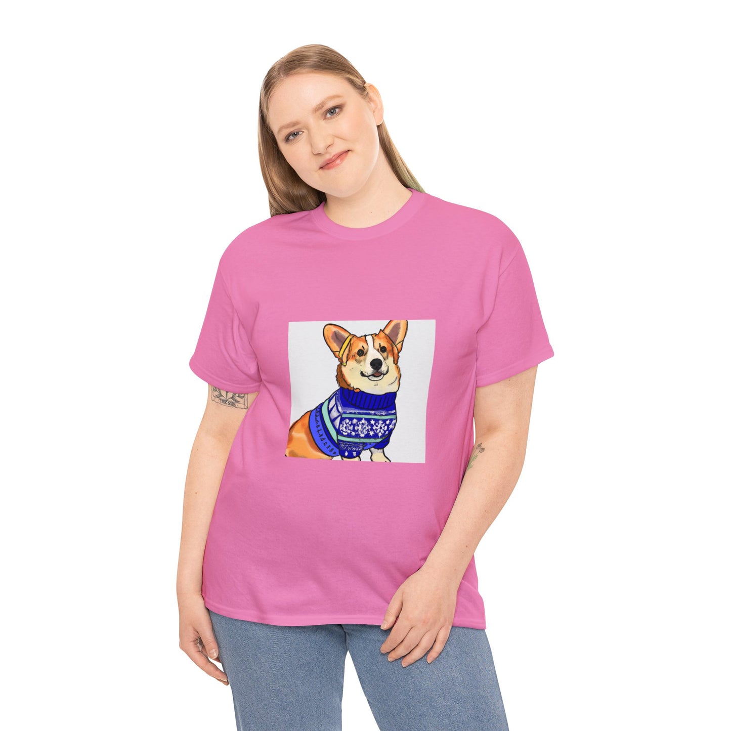 Corgi Holiday Sweater Tshirt