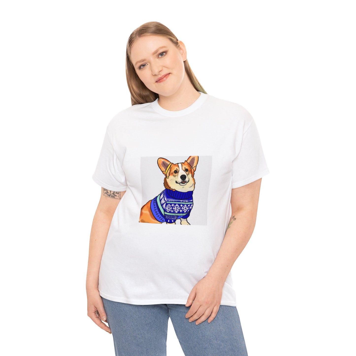 Corgi Holiday Sweater Tshirt