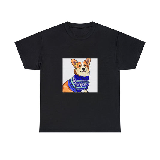 Corgi Holiday Sweater Tshirt