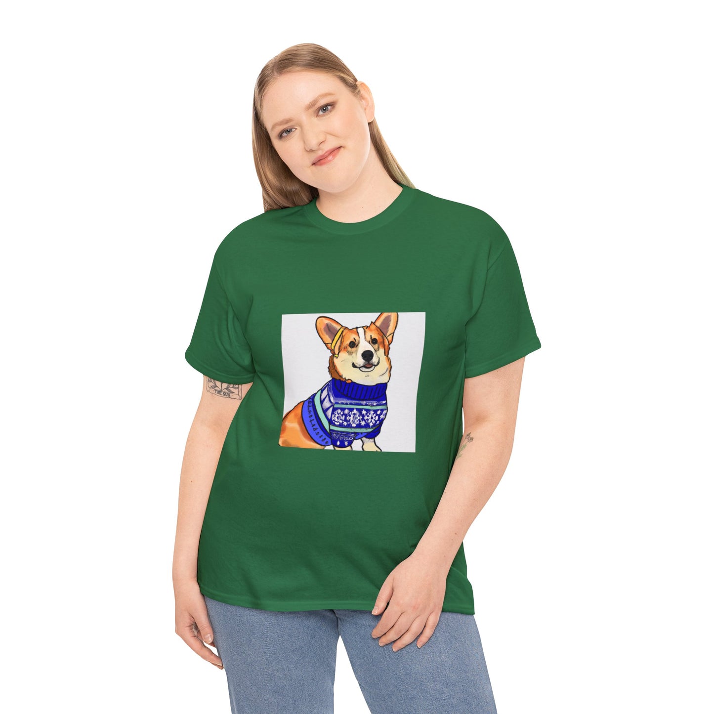 Corgi Holiday Sweater Tshirt