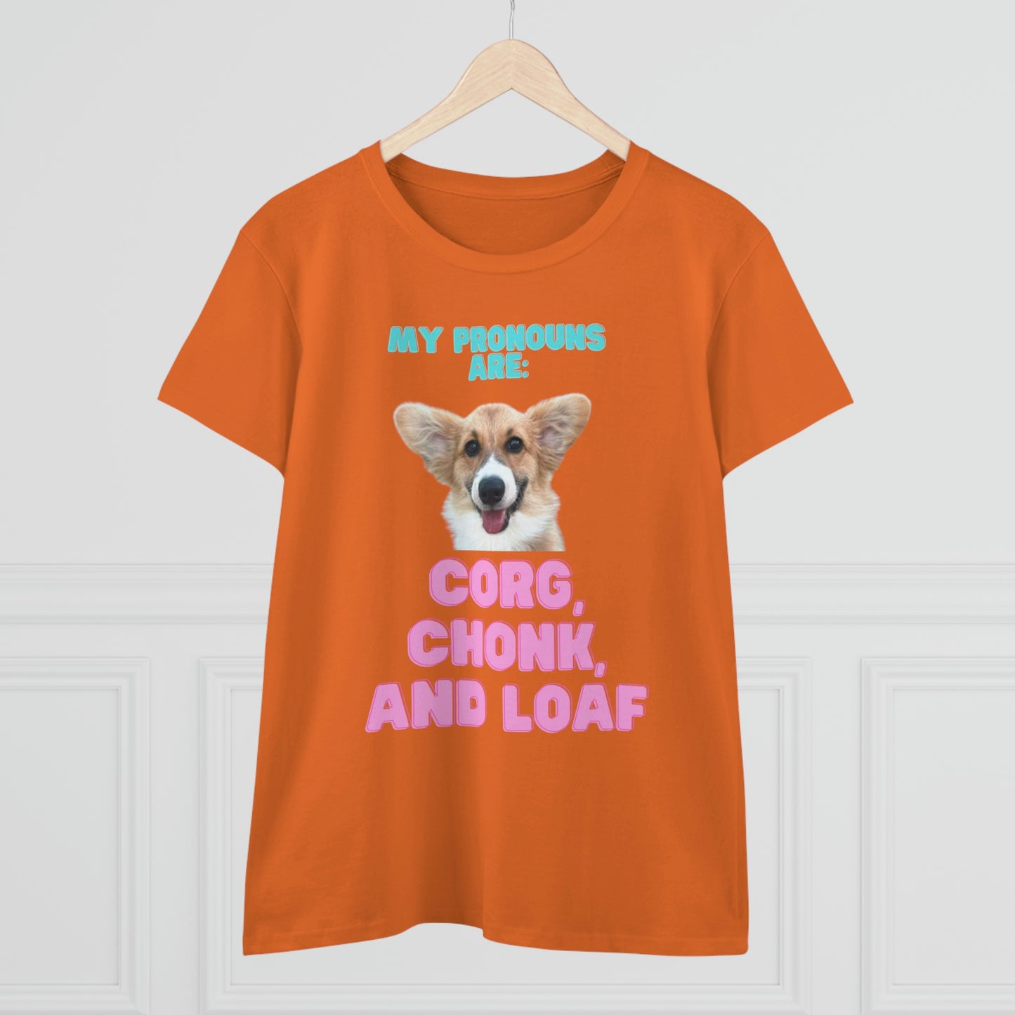 Women's Corgi Pronoun Tshirt