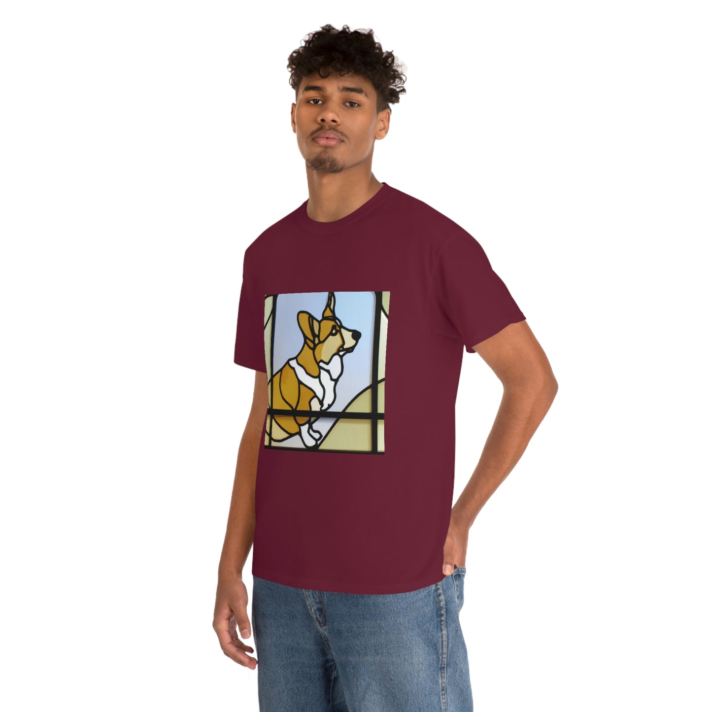 Corgi Stained Glass Tshirt