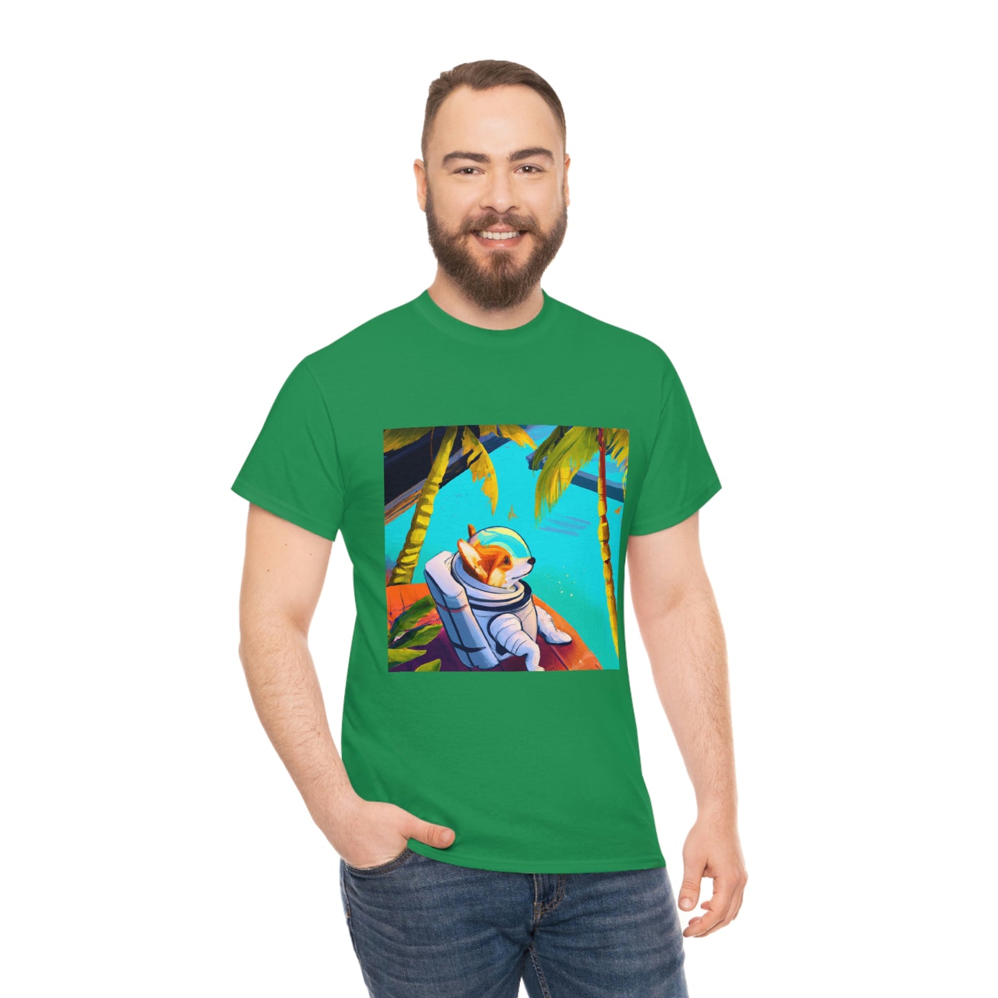 Corgi Spacedog Looking Out Tshirt