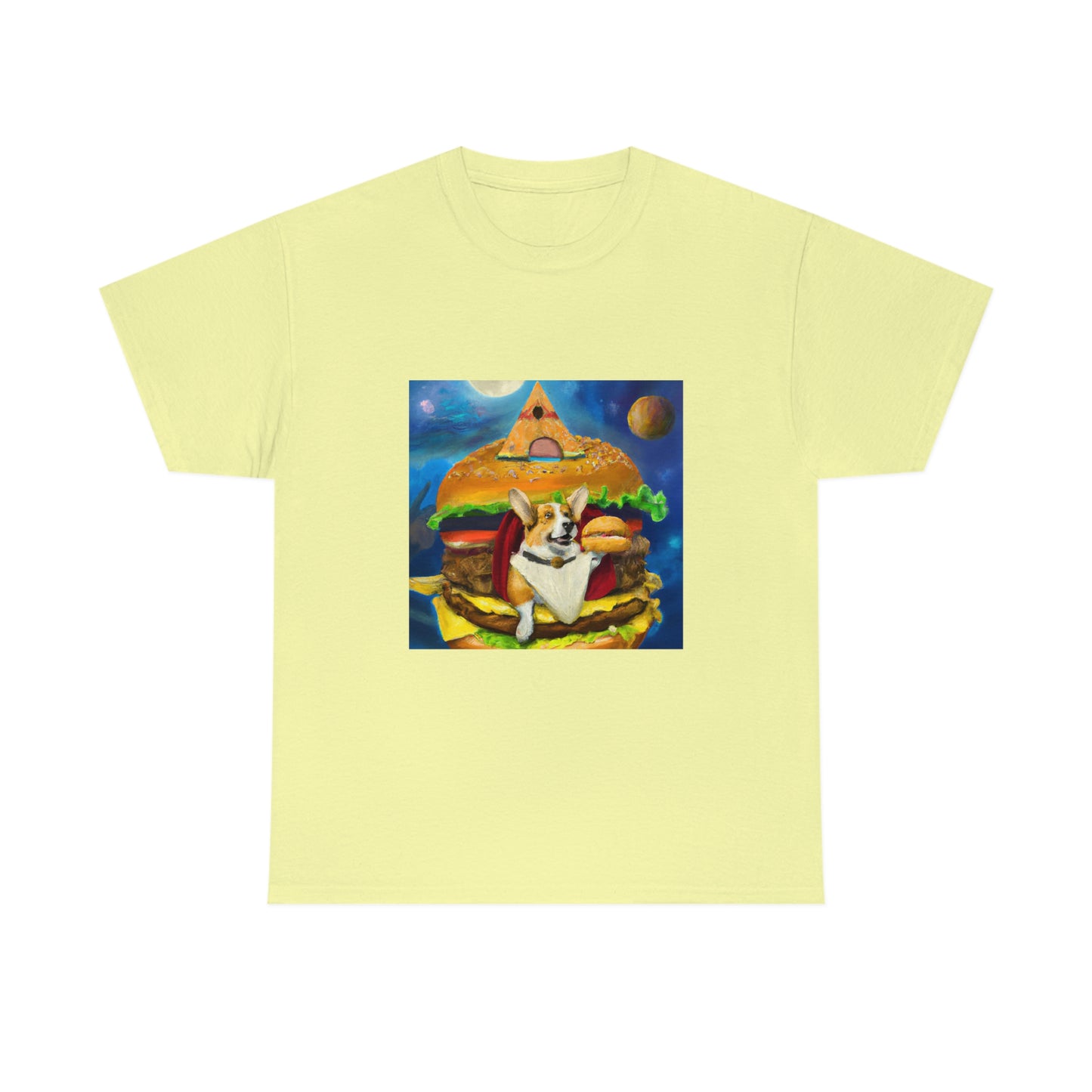 Corgi Burger Psychedelic Tshirt