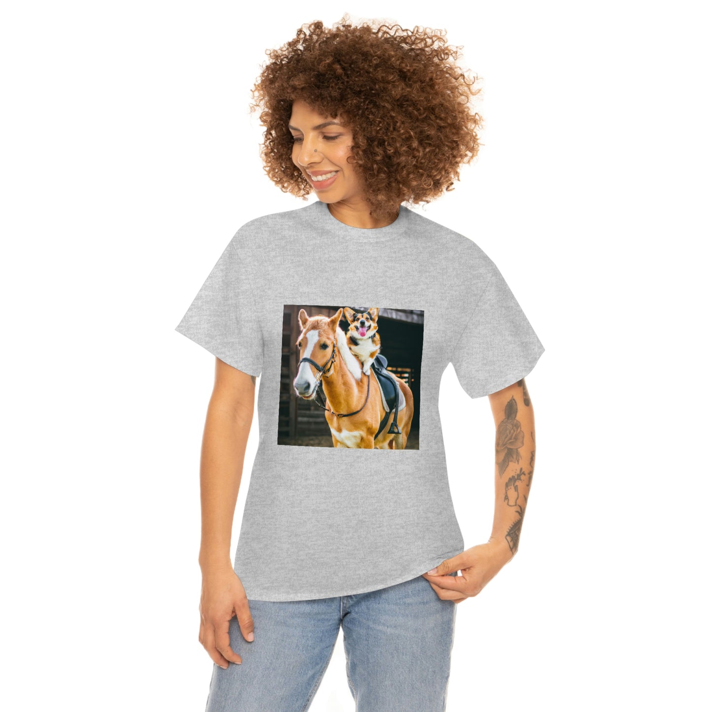 Saddle Up Short Legs Corgi Tshirt