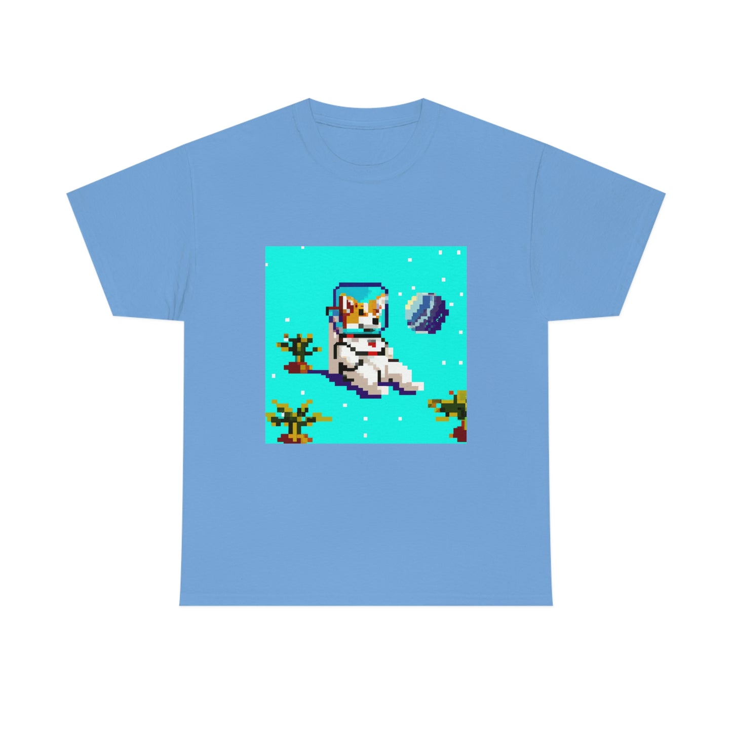 Corgi Spacedog Pixel Tshirt