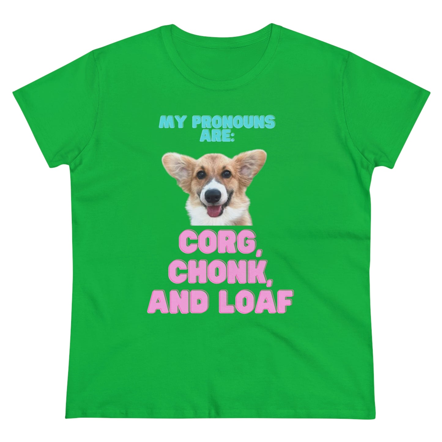 Women's Corgi Pronoun Tshirt