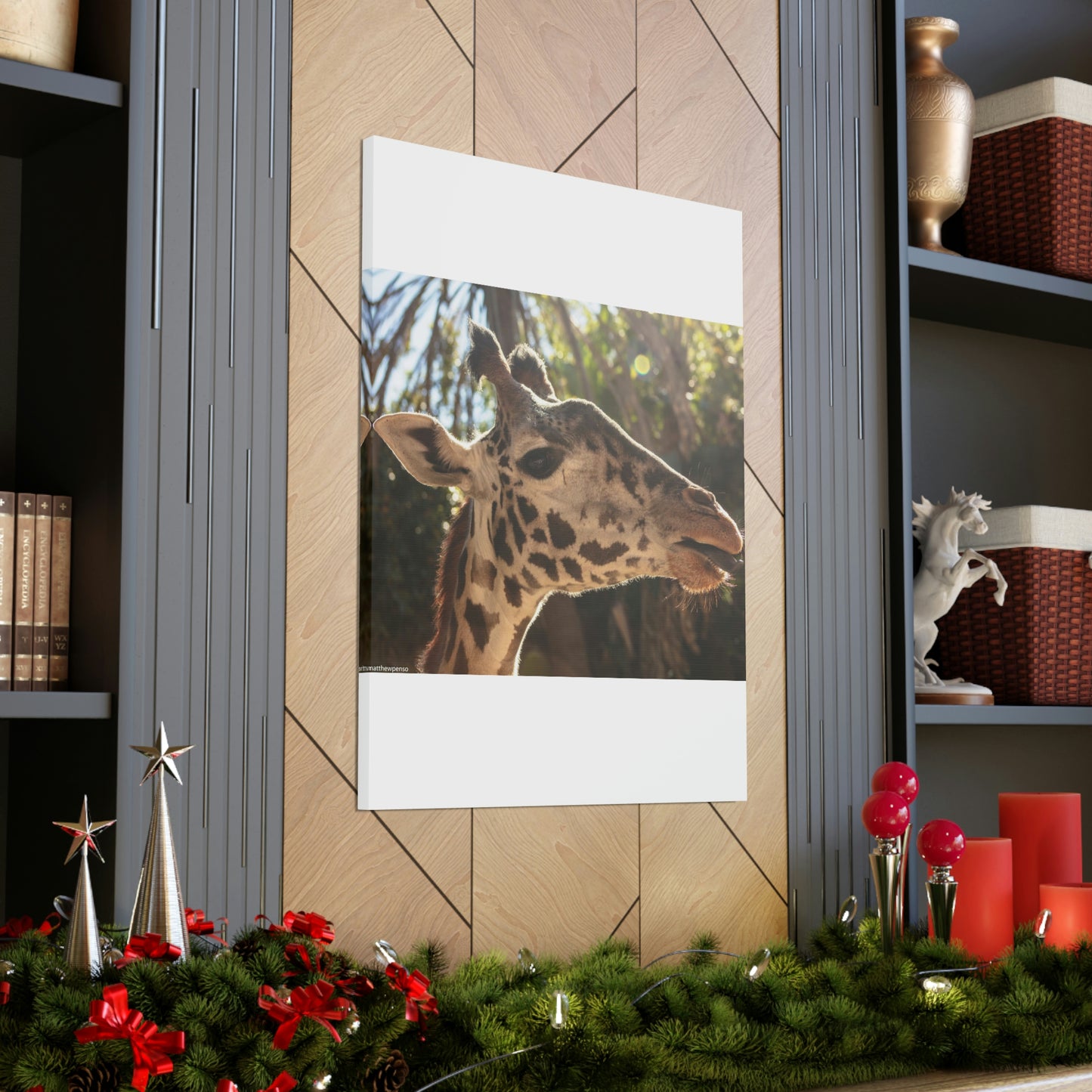 Smiling Giraffe Canvas