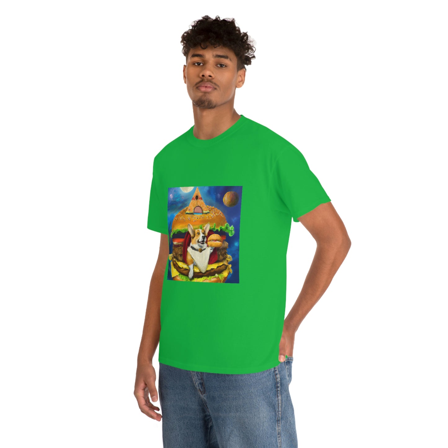 Corgi Burger Psychedelic Tshirt