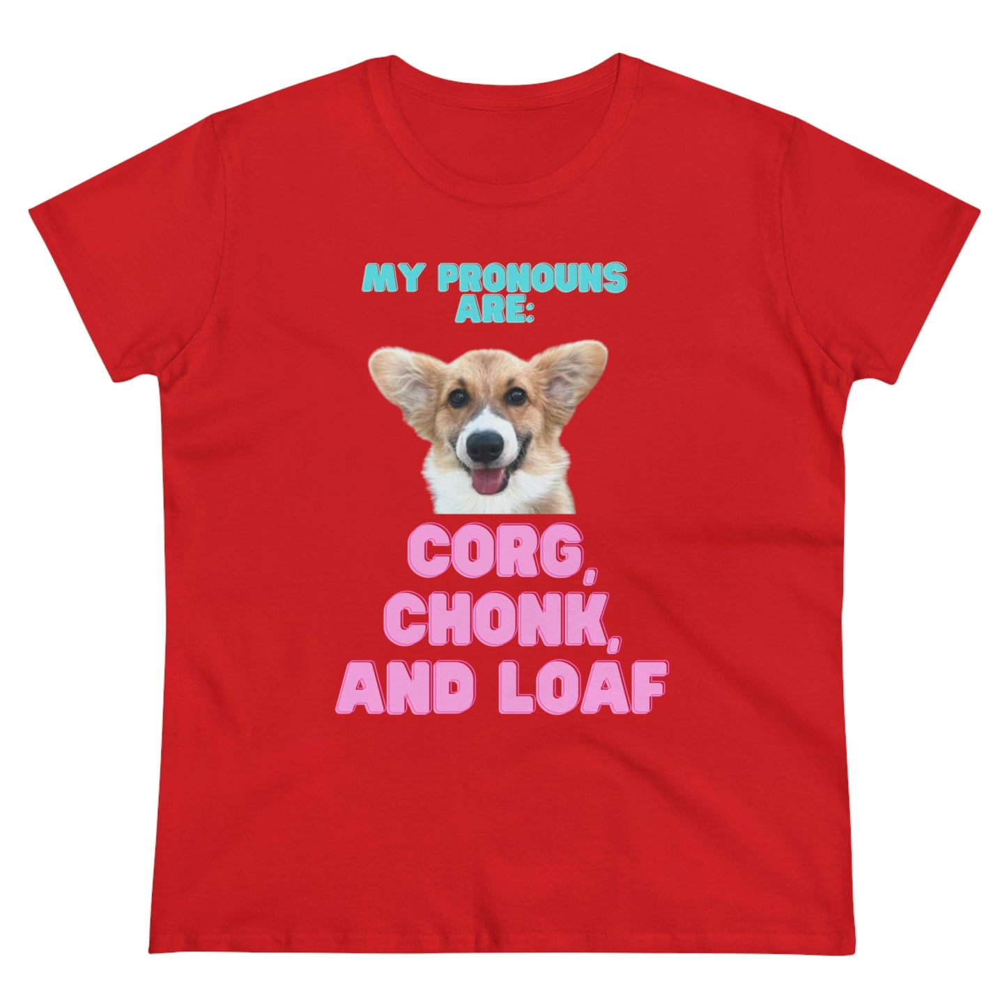 Women's Corgi Pronoun Tshirt