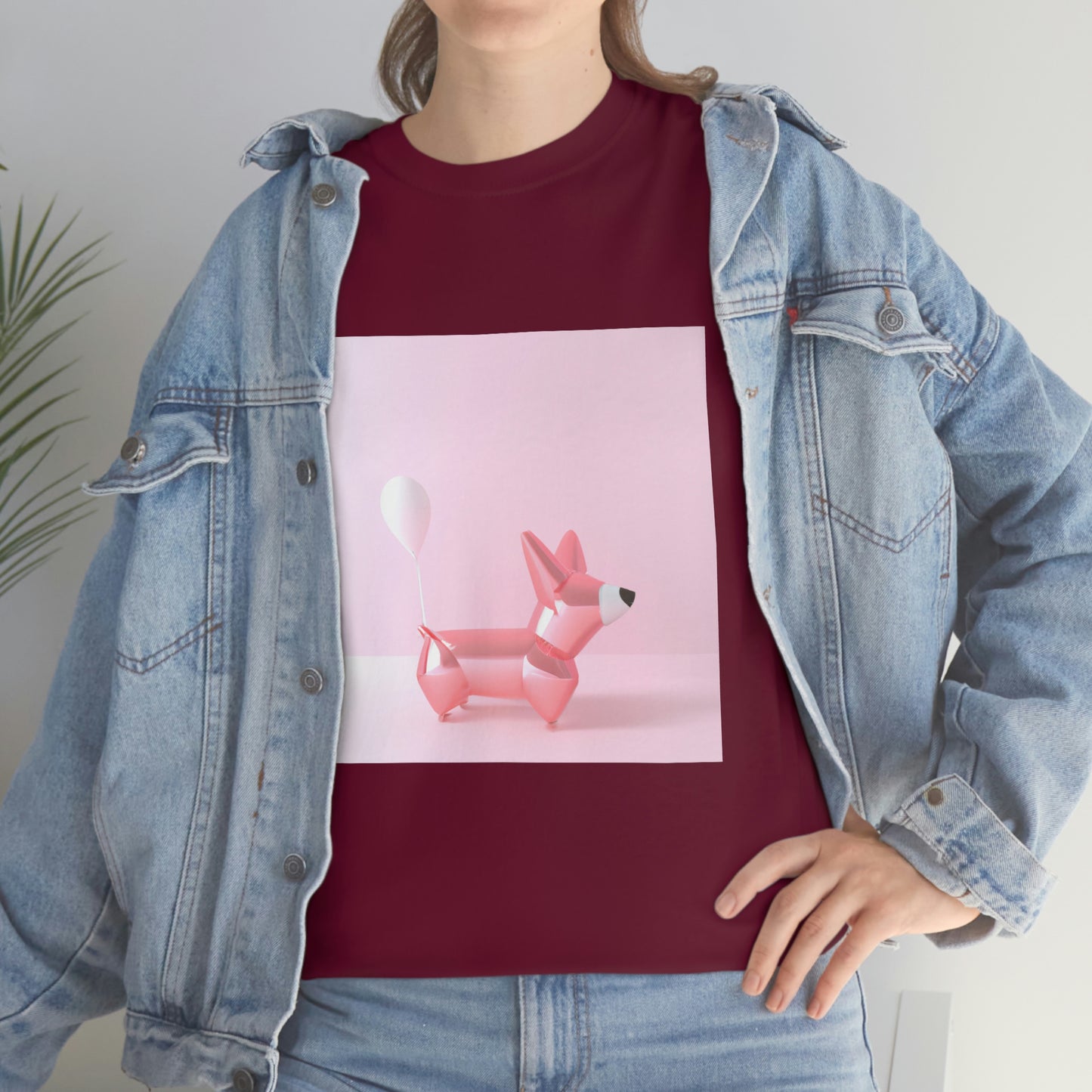 Corgi Balloon Modern Art Tshirt