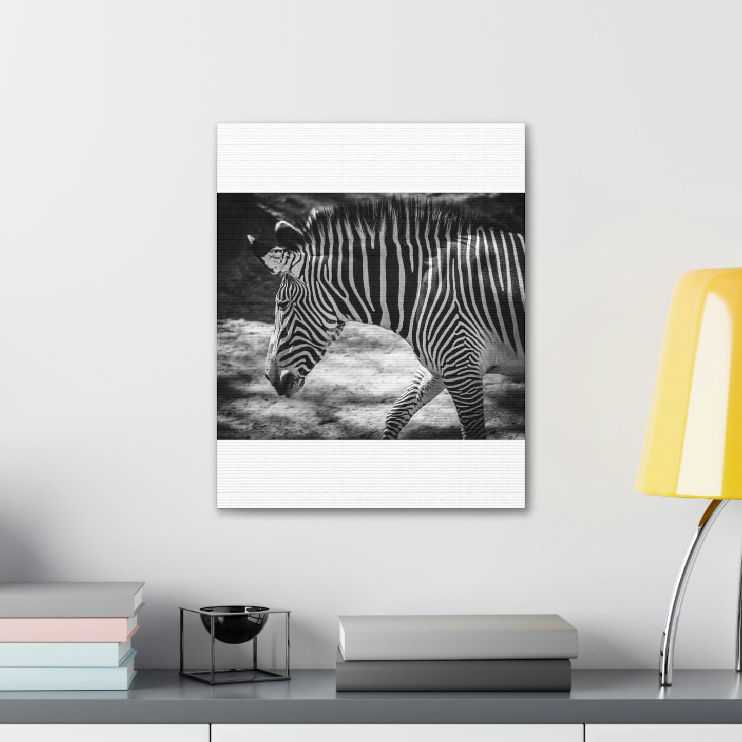 Zebra Bowing Canvas