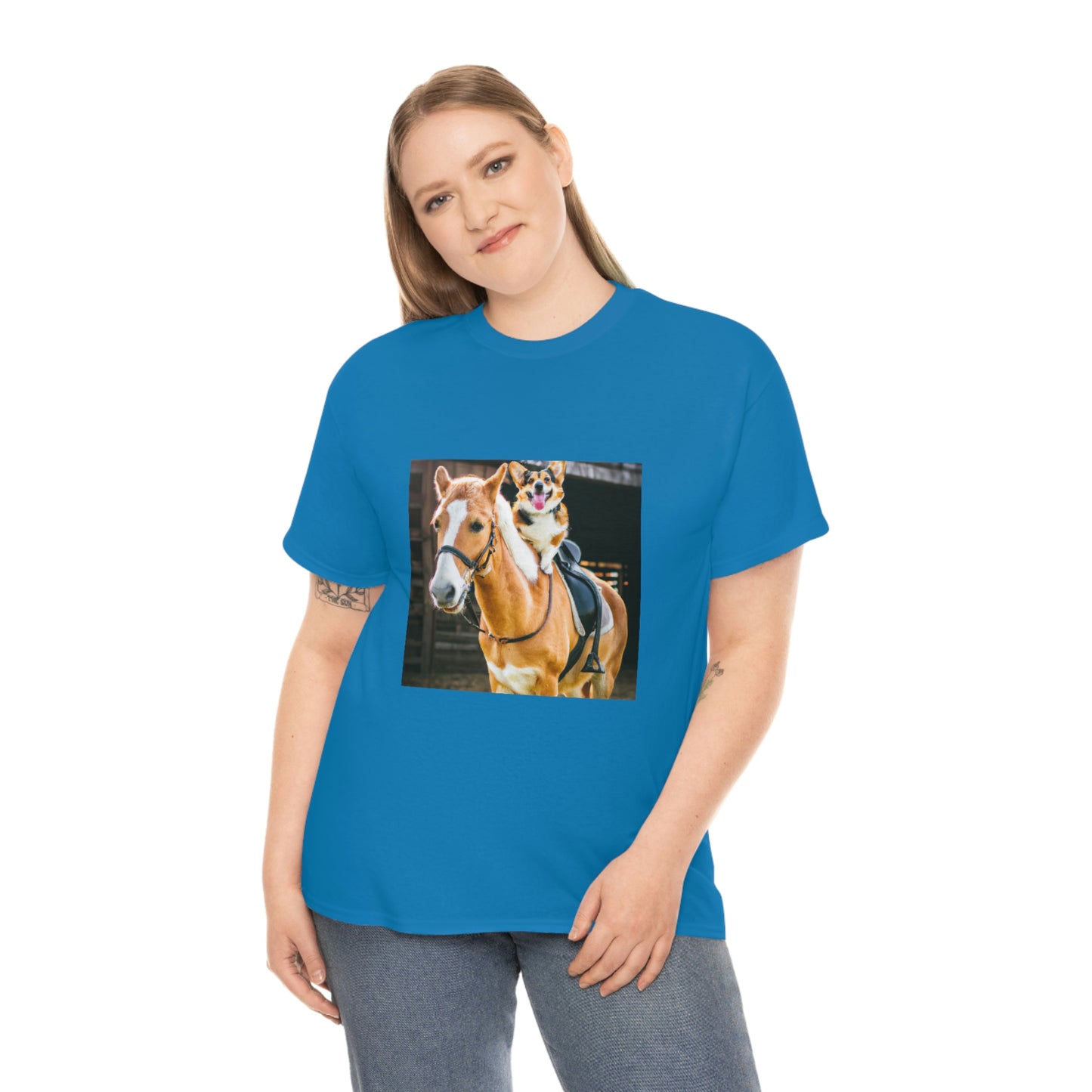 Saddle Up Short Legs Corgi Tshirt