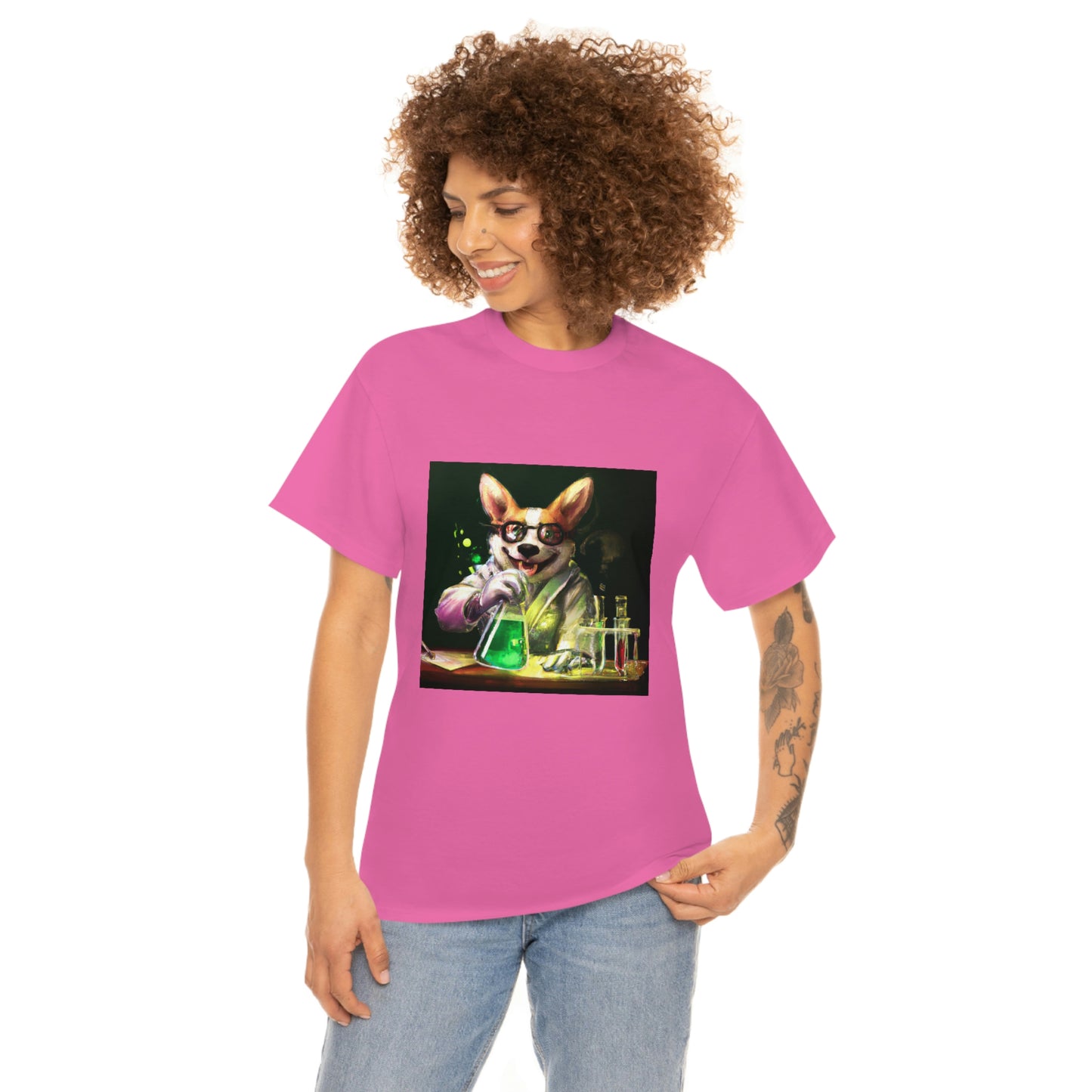 Mad Scientist Corgi Tshirt