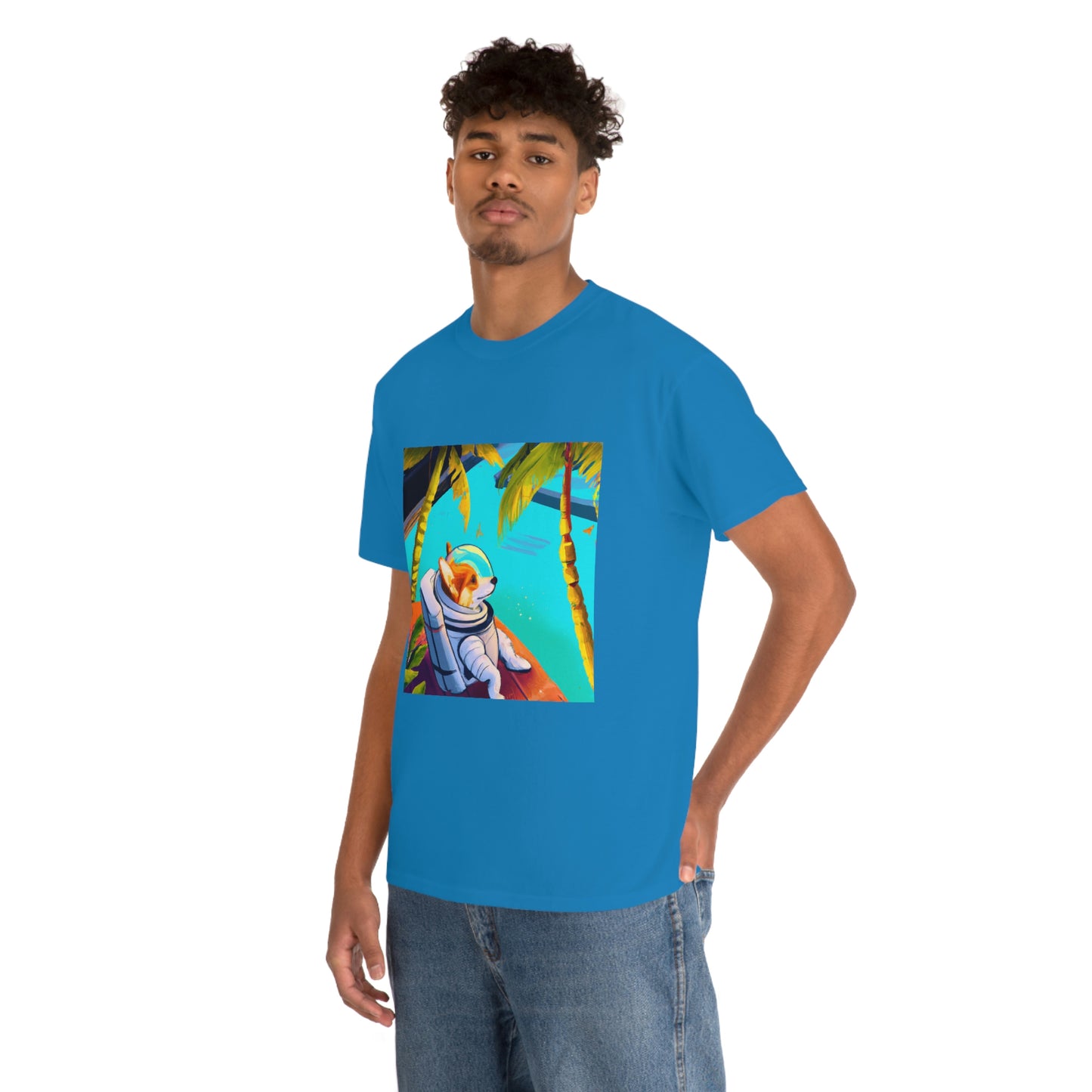 Corgi Spacedog Looking Out Tshirt