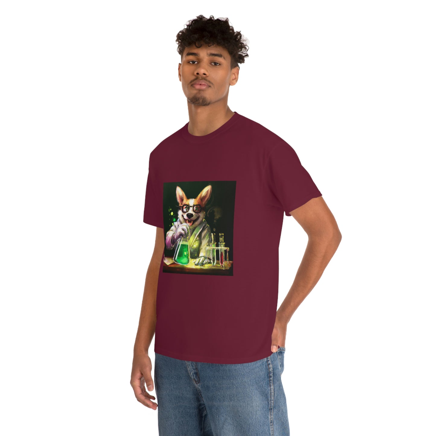 Mad Scientist Corgi Tshirt