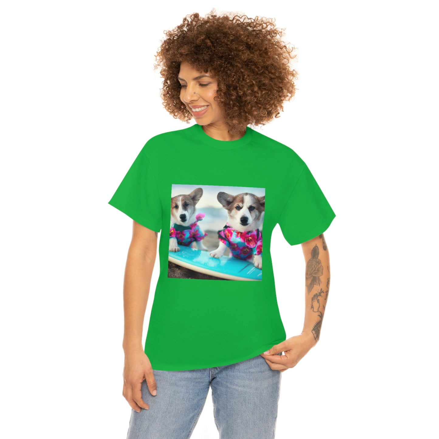 Surfs Up Corgi Tshirt