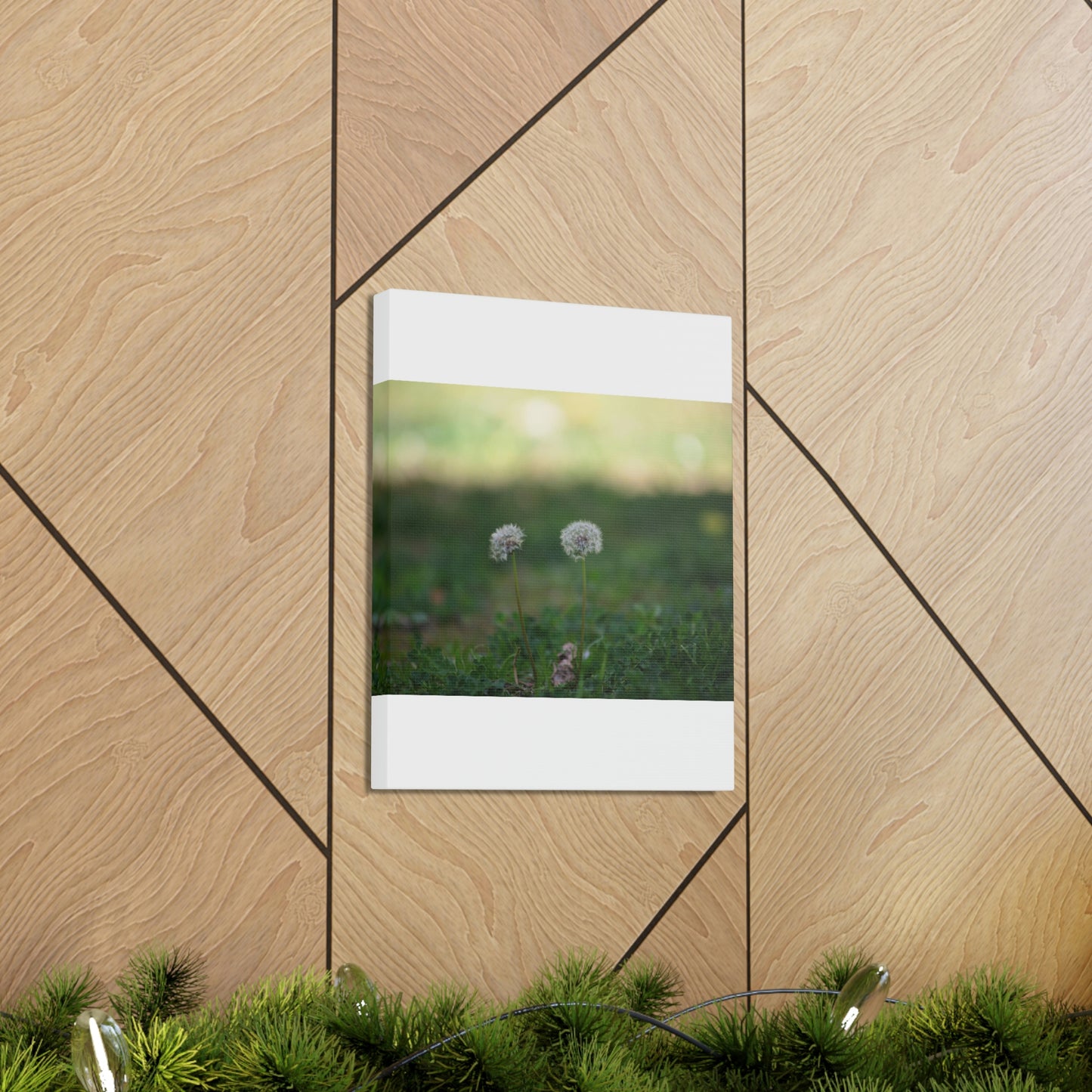 Dandelions Opposing Part 2 Canvas