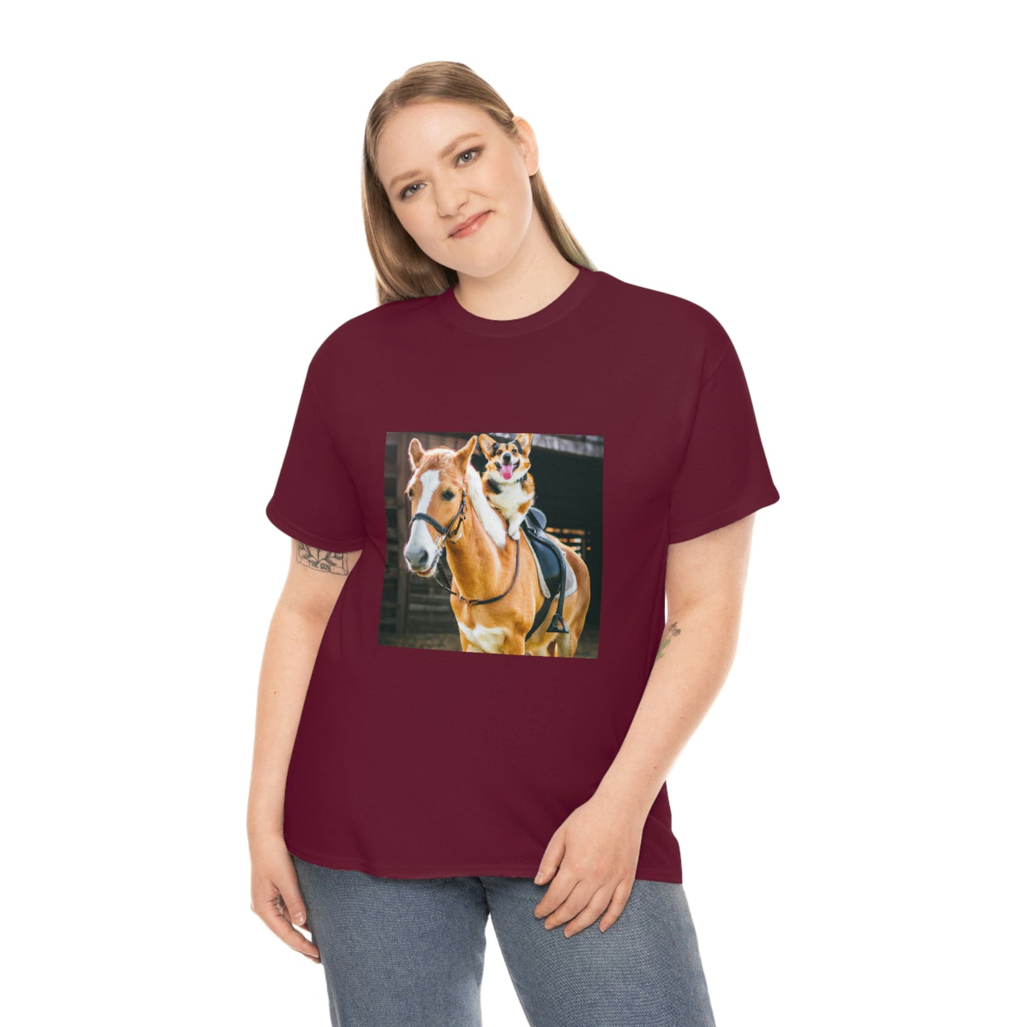 Saddle Up Short Legs Corgi Tshirt