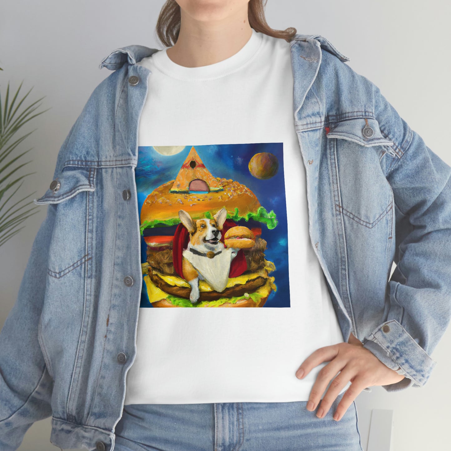 Corgi Burger Psychedelic Tshirt