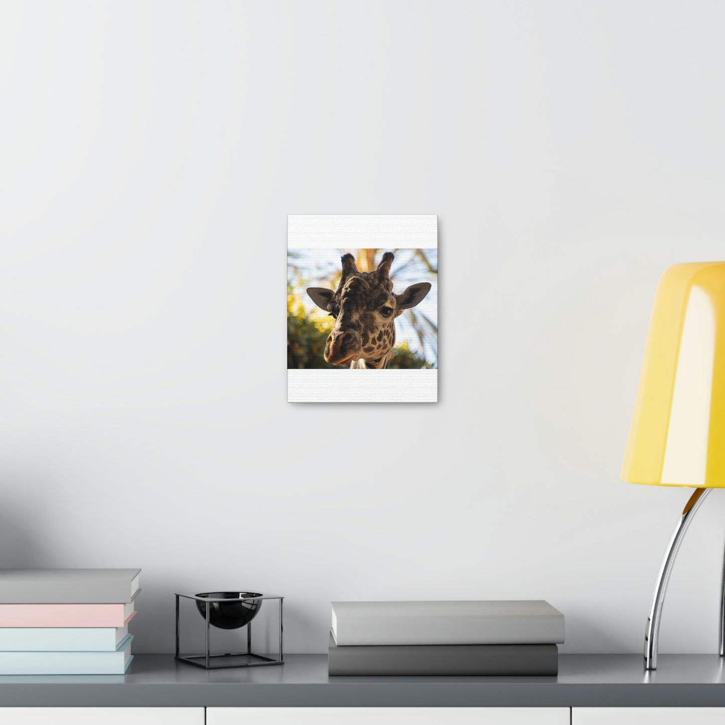 The Giraffe Says Hello Canvas