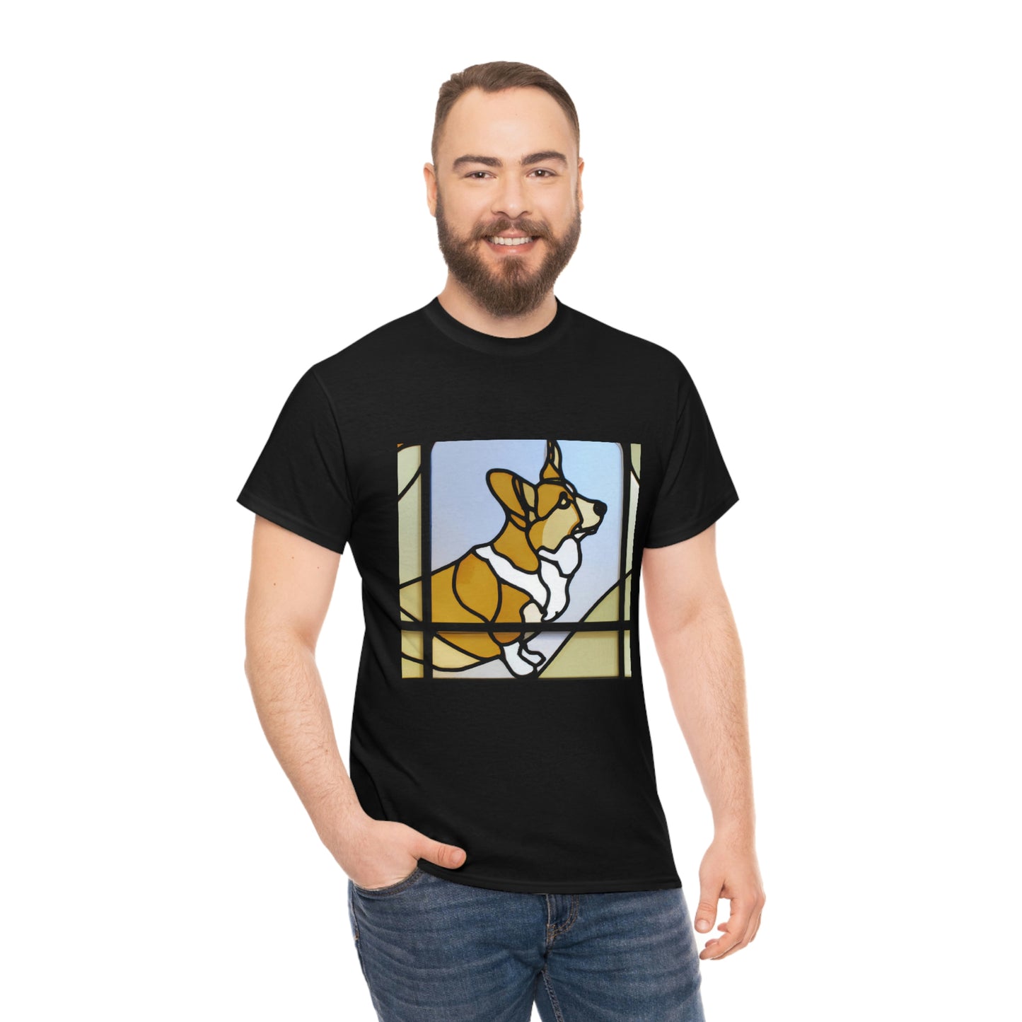 Corgi Stained Glass Tshirt