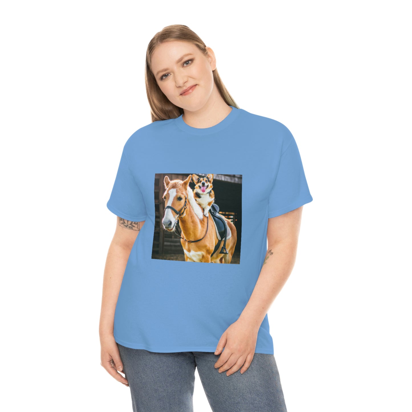 Saddle Up Short Legs Corgi Tshirt