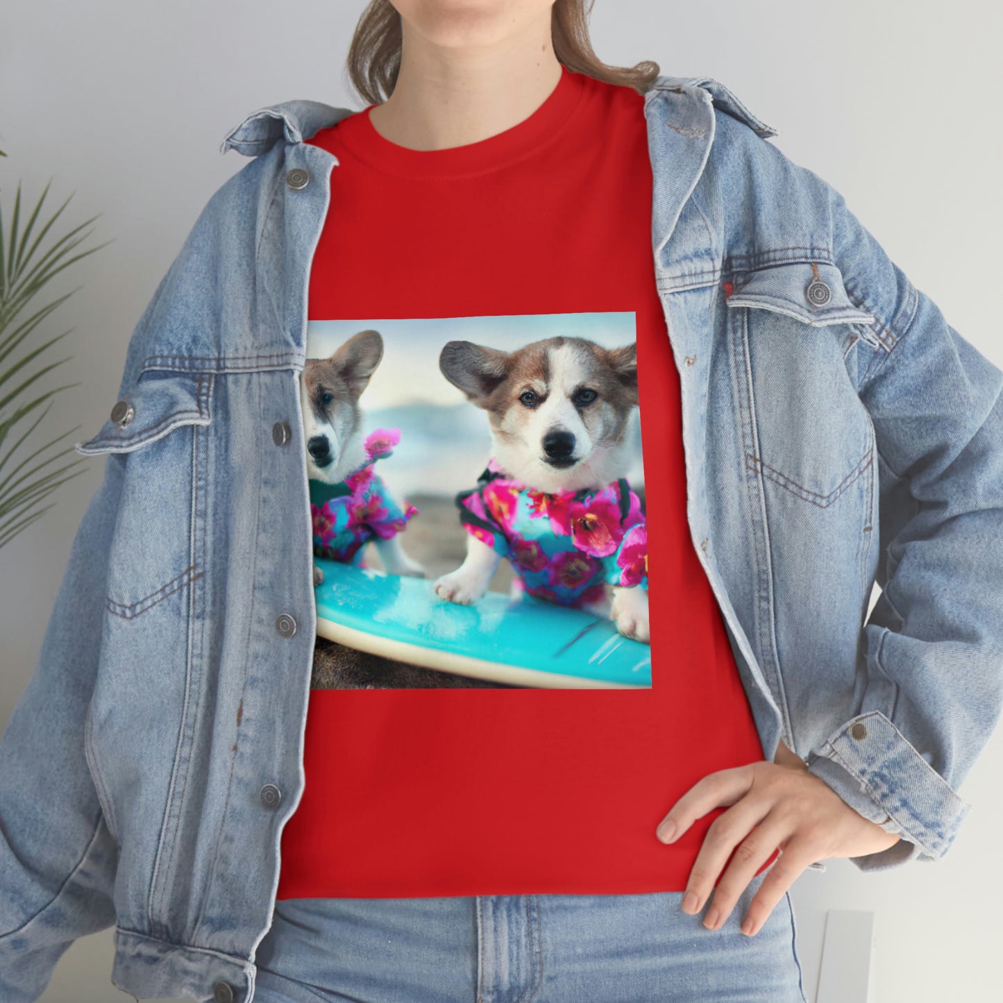 Surfs Up Corgi Tshirt