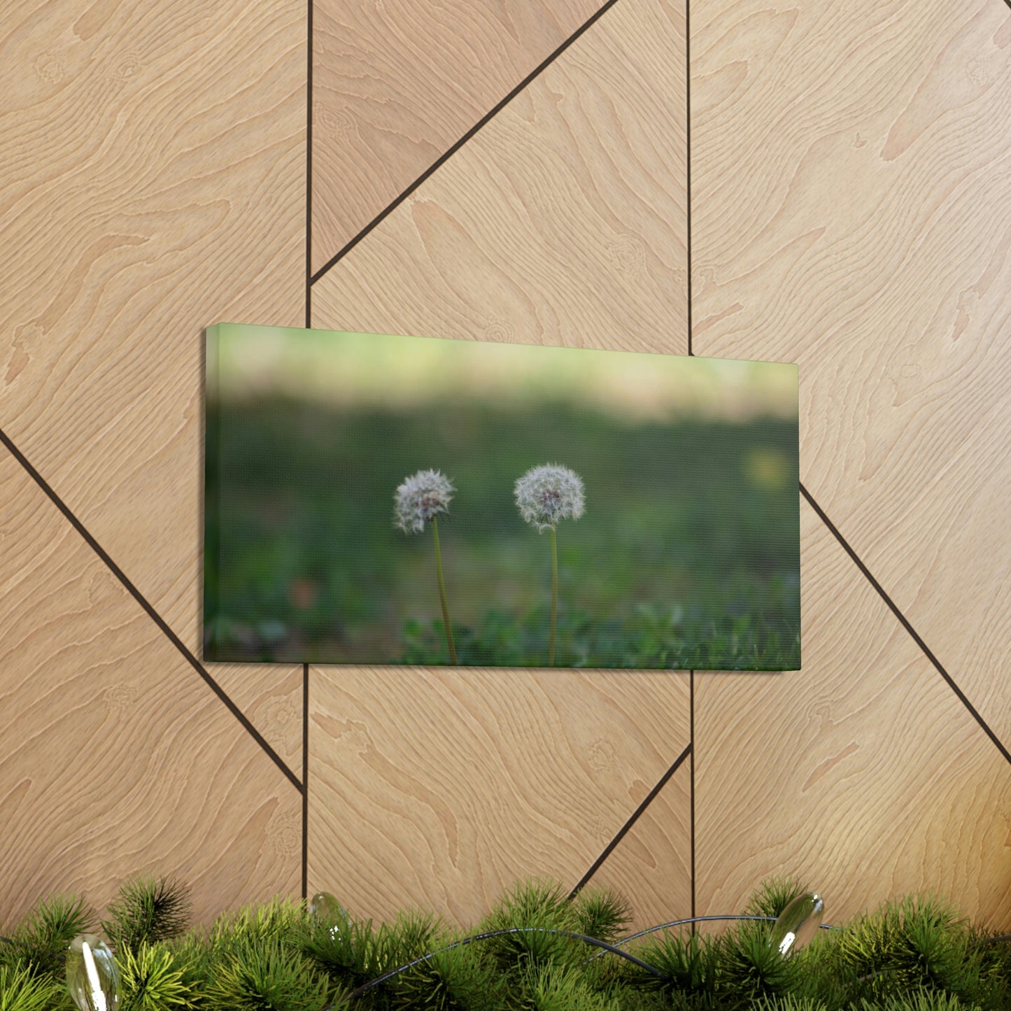 Dandelions Opposing Part 2 Canvas