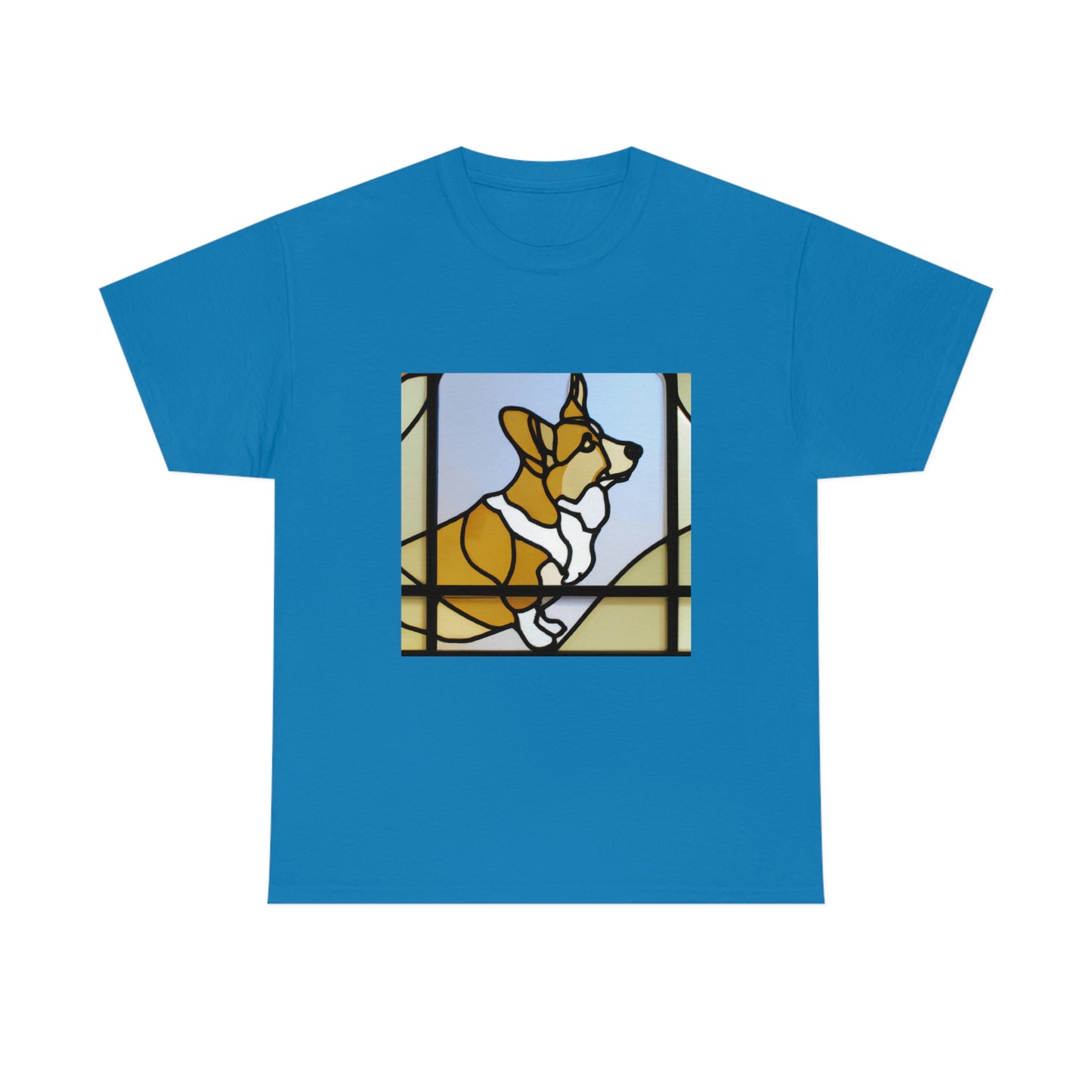 Corgi Stained Glass Tshirt