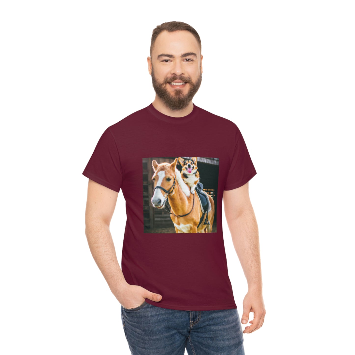 Saddle Up Short Legs Corgi Tshirt