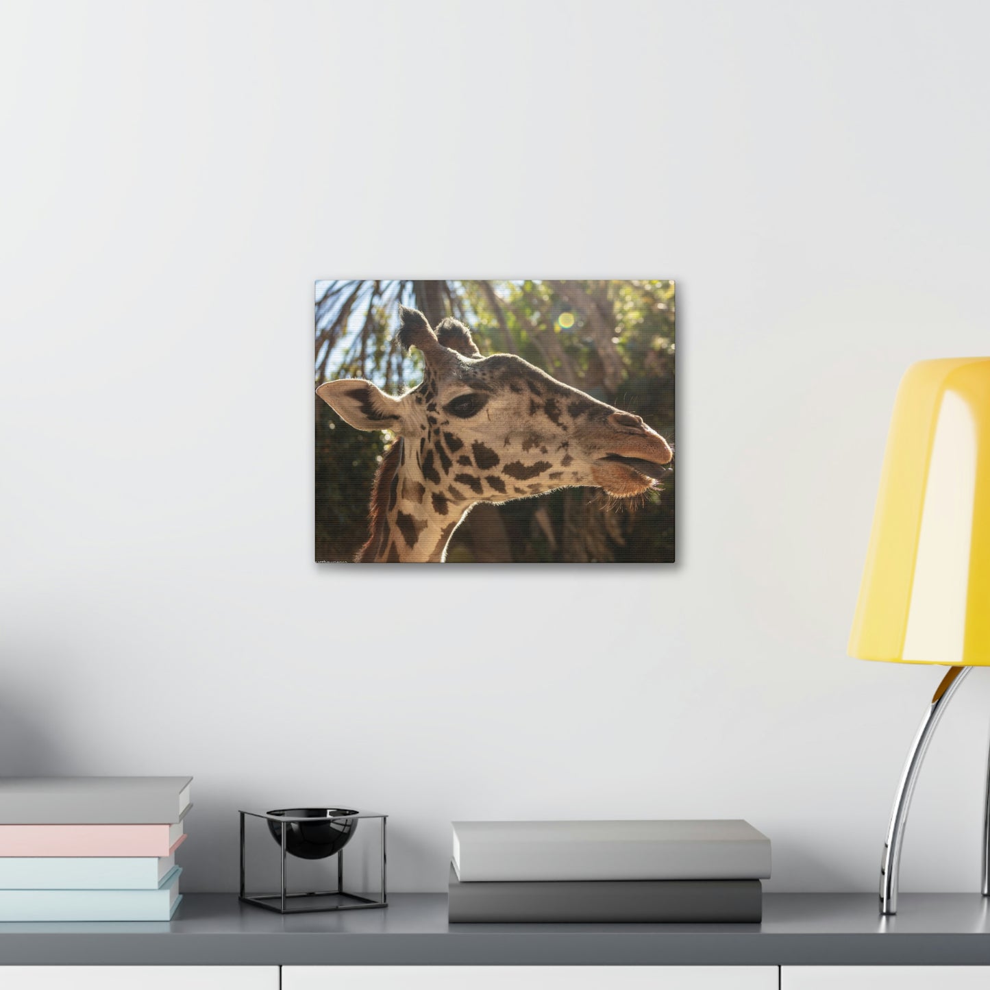 Smiling Giraffe Canvas