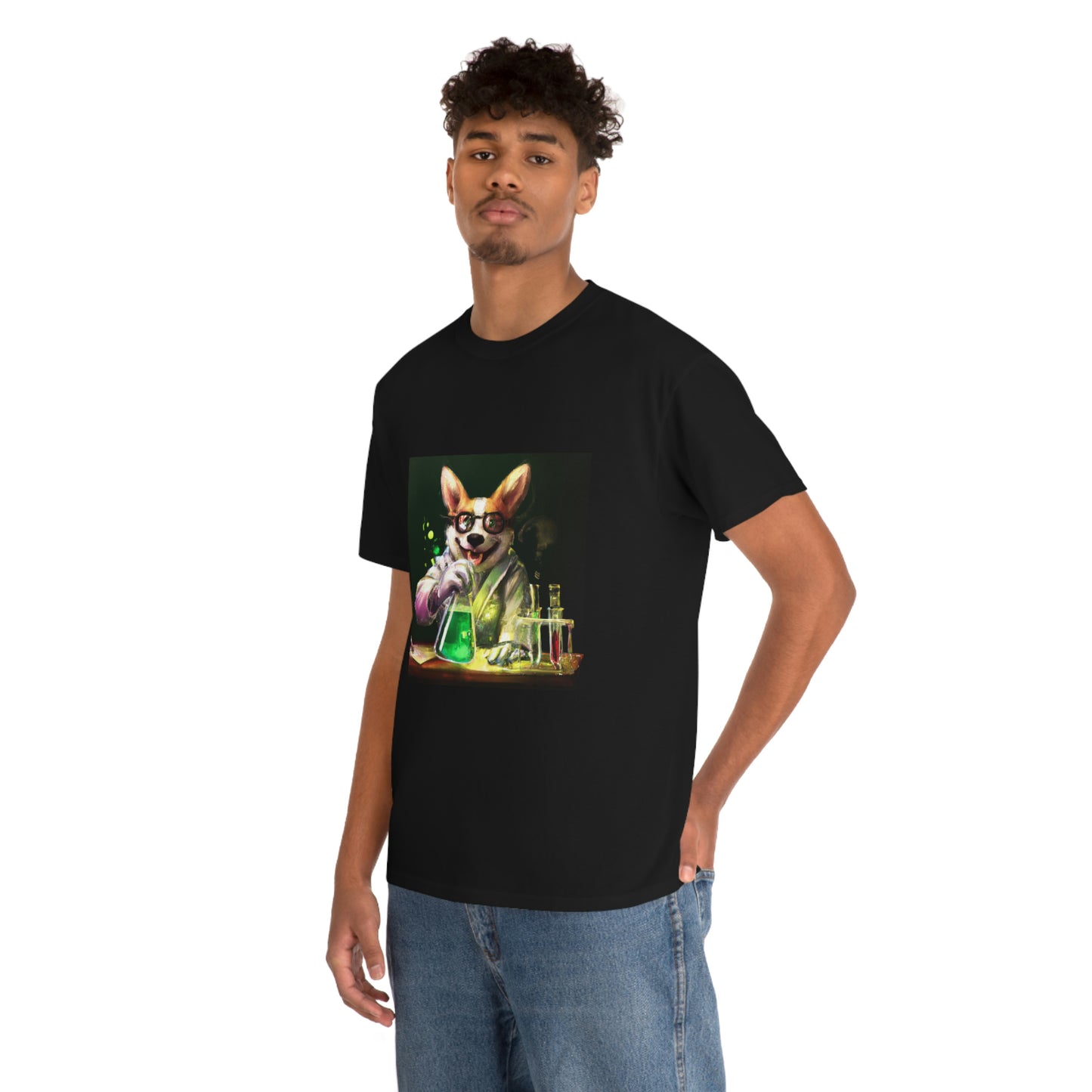 Mad Scientist Corgi Tshirt