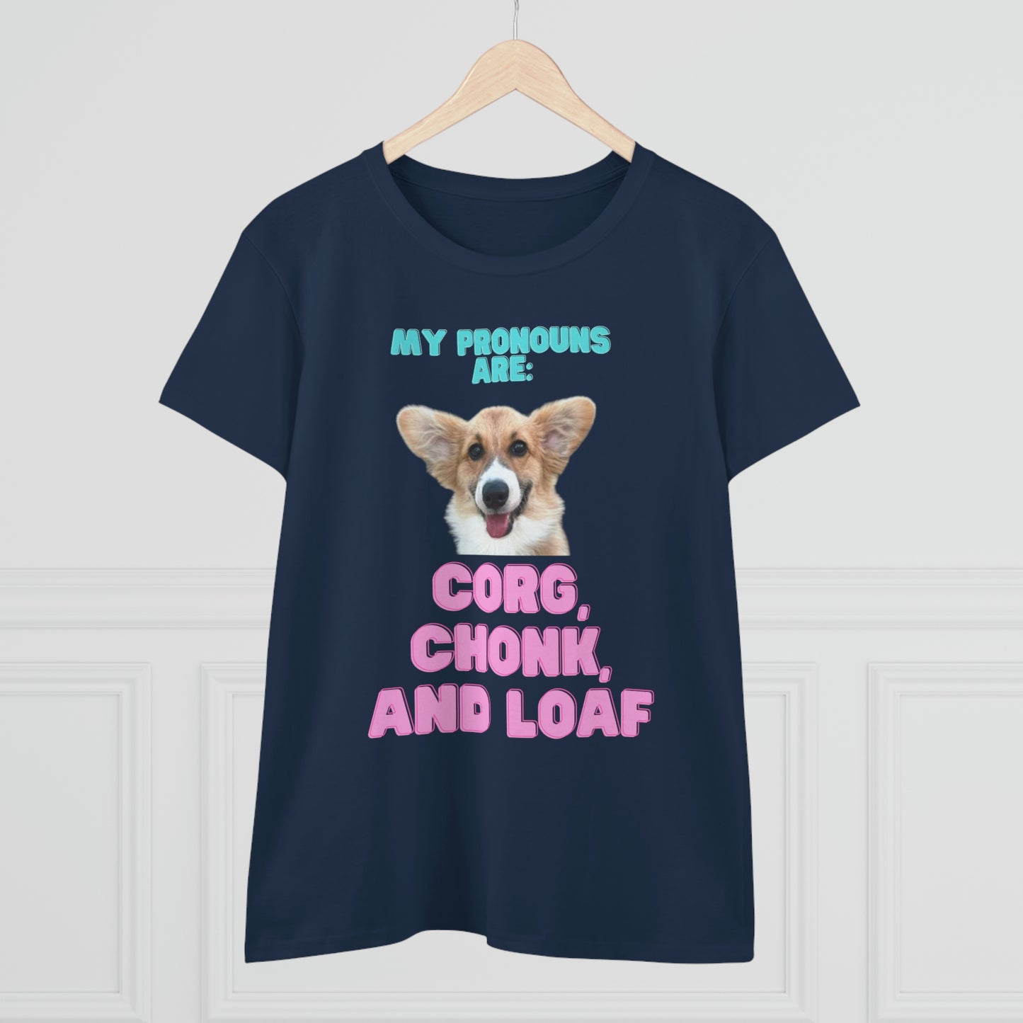 Women's Corgi Pronoun Tshirt