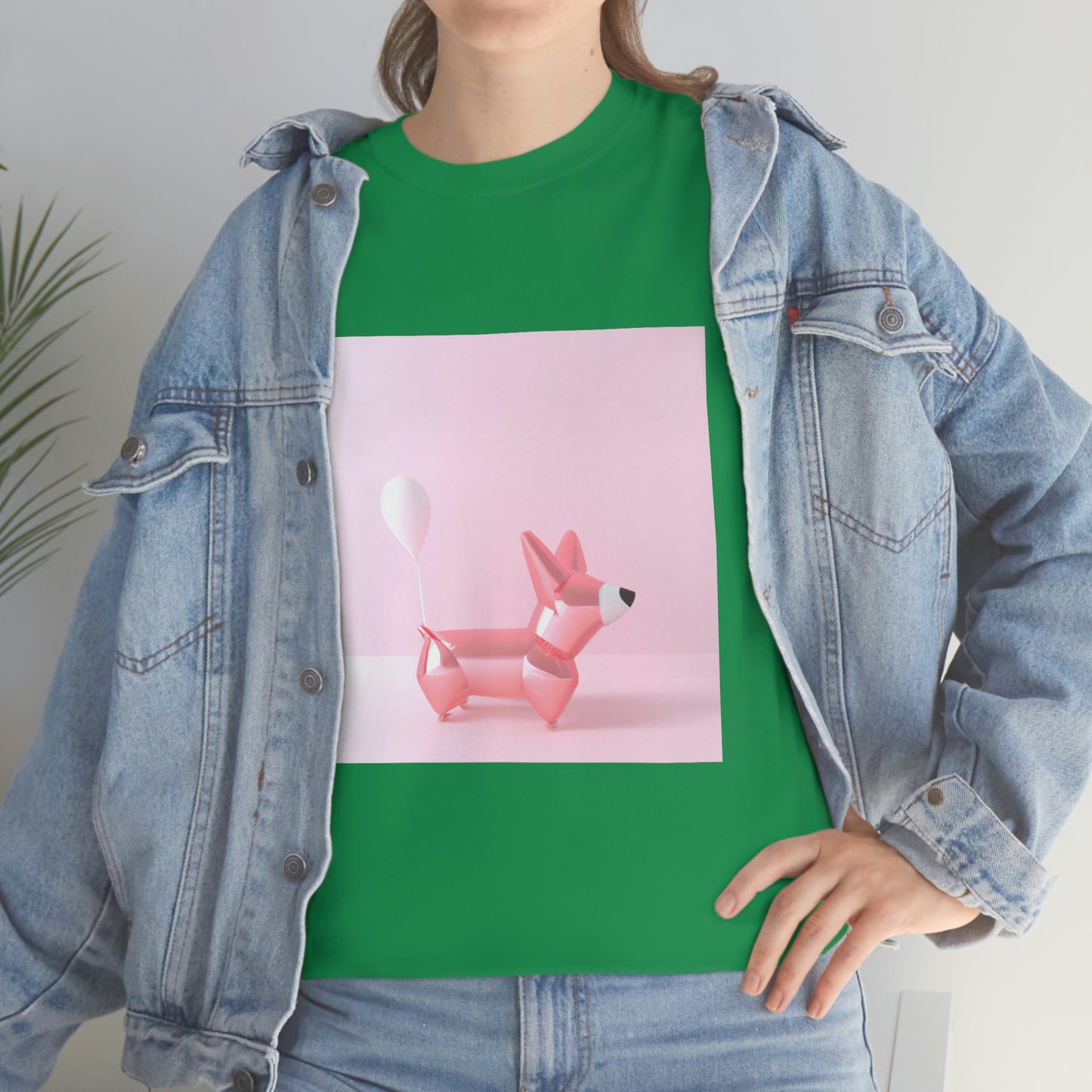 Corgi Balloon Modern Art Tshirt