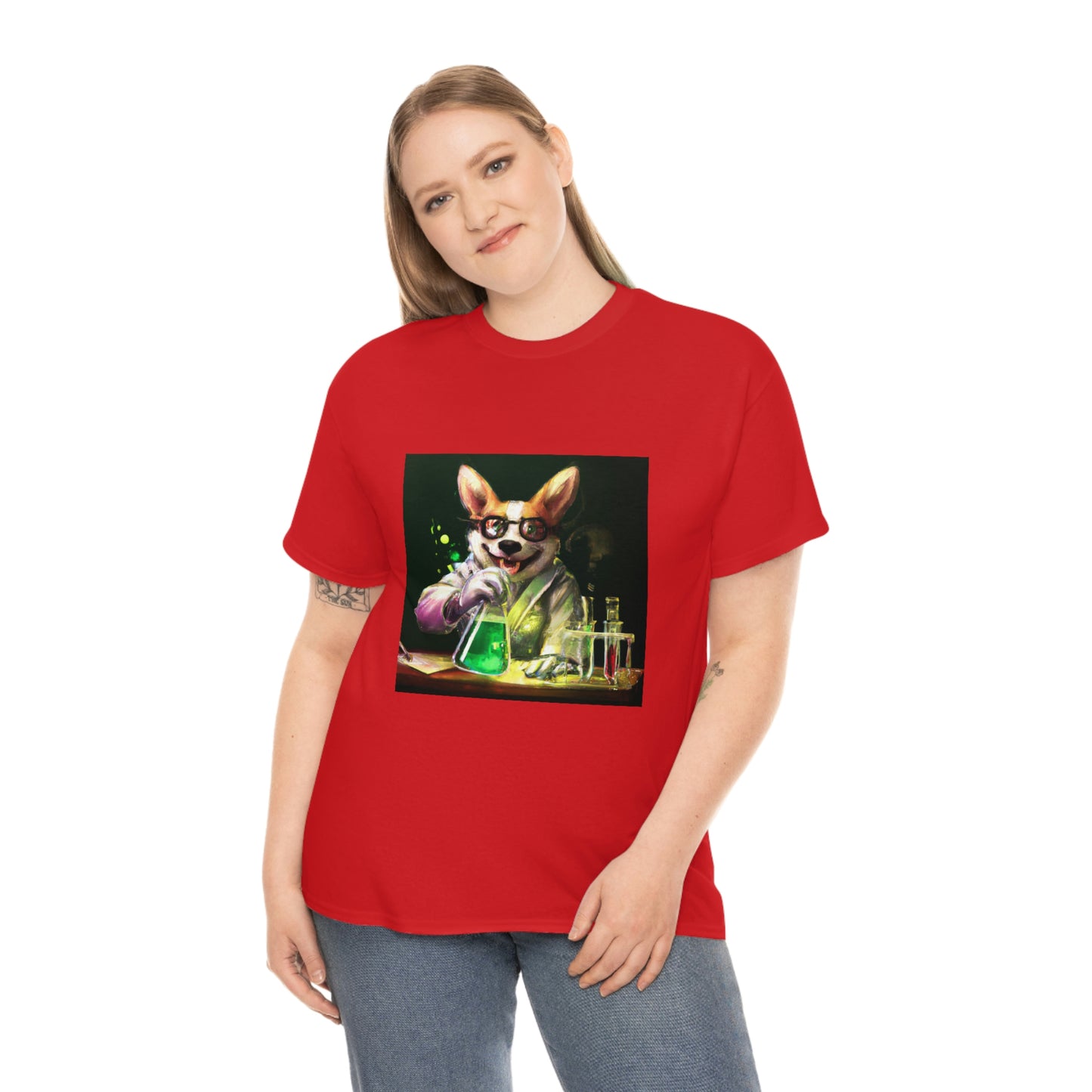 Mad Scientist Corgi Tshirt