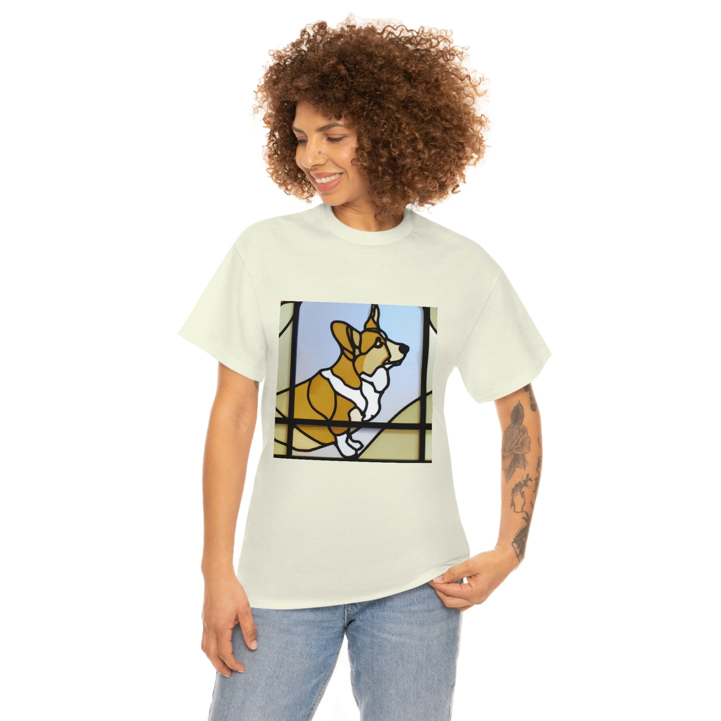 Corgi Stained Glass Tshirt