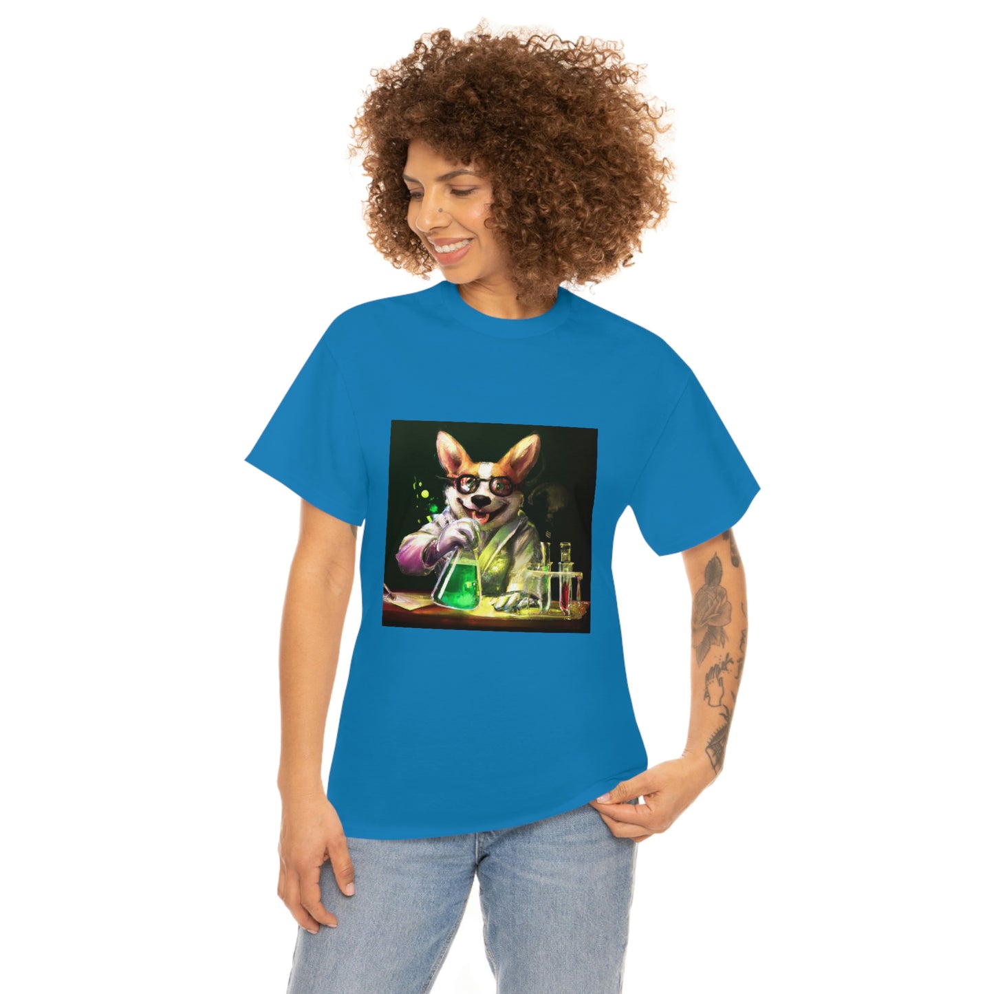 Mad Scientist Corgi Tshirt