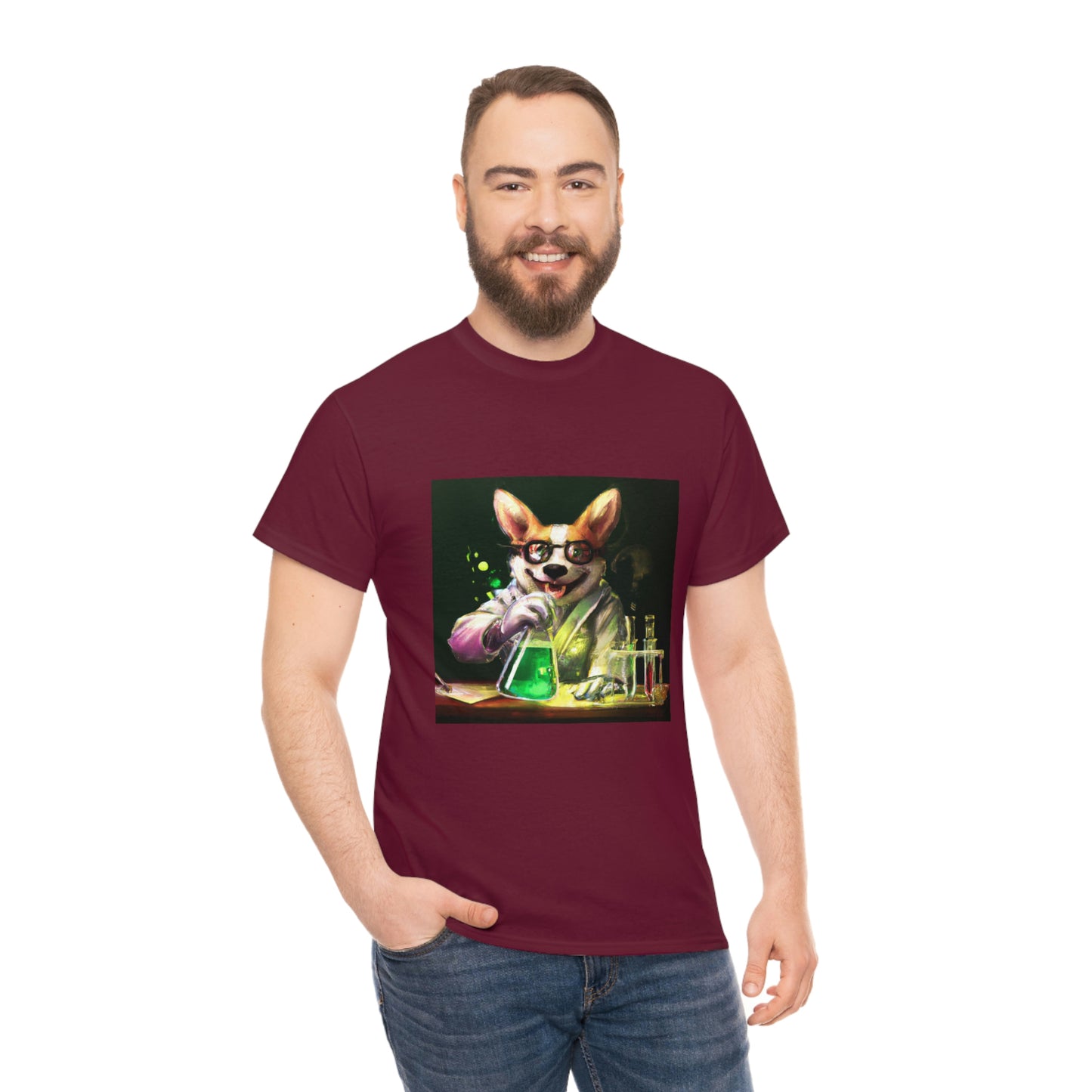 Mad Scientist Corgi Tshirt